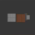 Colorful Decorative Household Roof Tiles In White Orange And Gray For Home Use