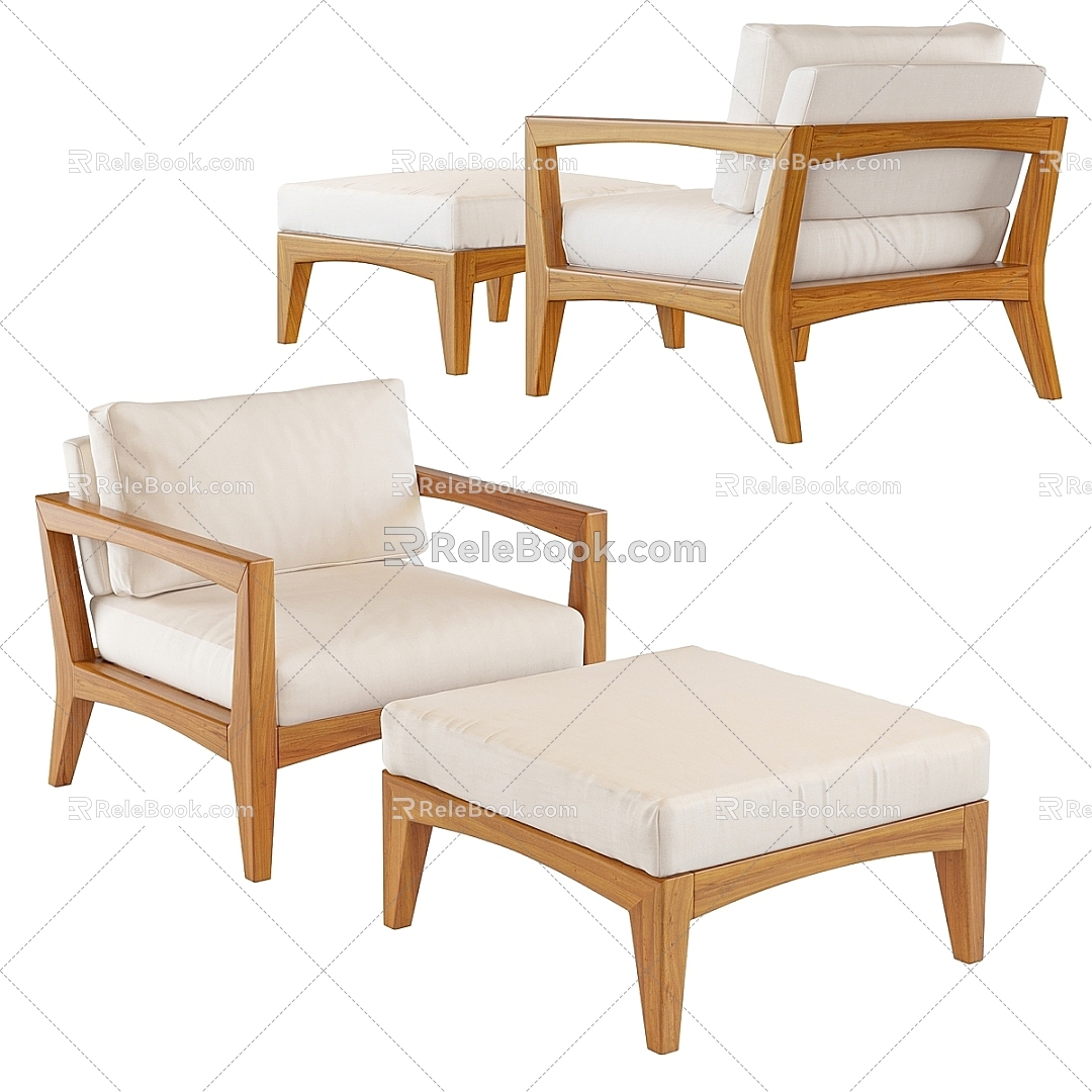 modern lounge chair royalbotania garden furniture street 3d model