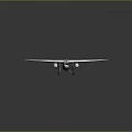 Vintage Silver Airplane Model With Blue Tail And Wing Letters P6 AP On Dark Background