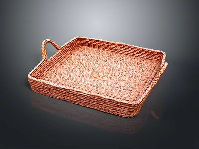 Basket Bamboo Basket Straw Basket Vegetable Basket Egg Basket Storage Basket Bamboo Basket Storage Basket Bamboo Blue 3d model