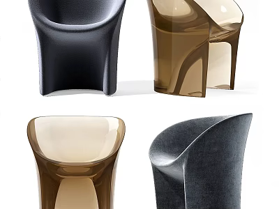Modern Leisure Chairs With Stylish Designs And Varied Color Options For Home Decor 3d model