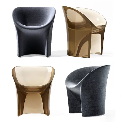 Modern Leisure Chairs With Stylish Designs And Varied Color Options For Home Decor 3d model