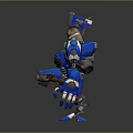 Modern Robot Mech Warrior Mech Soldier Machine Battlearm Mechanical Battlearm 3d model