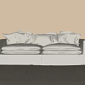 Double sofa 3d model
