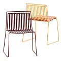 Golden And Burgundy Modern Leisure Chairs With Metal Frame Pink Cushion And Minimalist Design