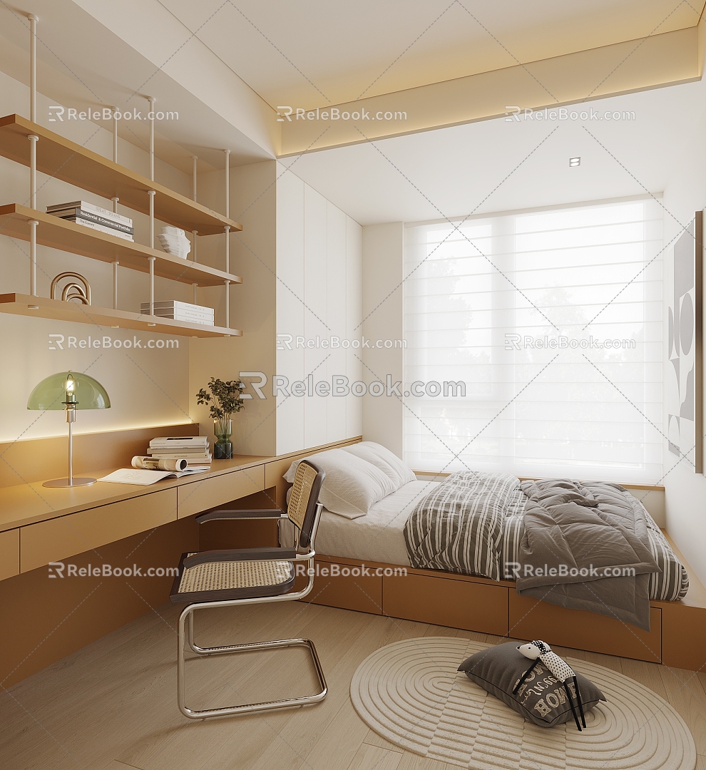 Tatami Bedroom 3d model