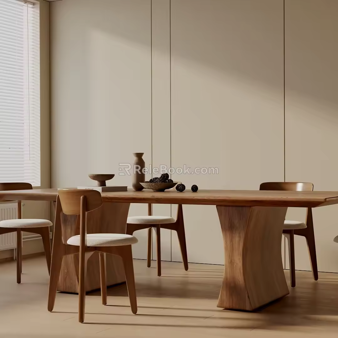 Modern table combination 3d model