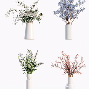 Modern vase floral vase ornaments 3d model