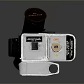 Vintage Classic Camera With Retro Lens And Metal Body Design