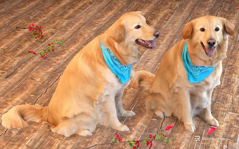 Exotic Reptile Lizard Perching On Tree Branch With Sunlight And Green Leaves 3d model 