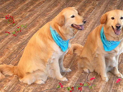 Exotic Reptile Lizard Perching On Tree Branch With Sunlight And Green Leaves 3d model