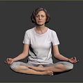 Comfortable Casual Daily Life Essentials White T shirt And Gray Pants For Relaxation