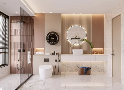 Modern toilet 3d model