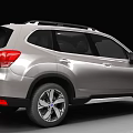 Silver Modern SUV With Roof Rack Alloy Wheels And Front Grille Design