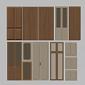 Diverse Cabinet Door Designs Featuring Wooden Beige White Panels And Arched Grid Patterns