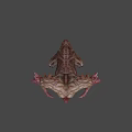 Mythical Monster With Ram Horns Muscular Textured Body Multiple Limbs And Sharp Claws