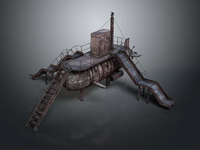 modern submarine diving ship submarine nuclear submarine 3d model