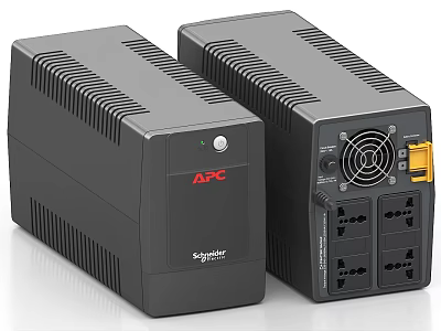 APC Industrial UPS Power Supply Equipment With Multiple Outlets And Cooling Fan 3d model