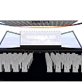 Ballroom Stage Setup For Tech Innovation Conference 2021 With Seats And Lighting