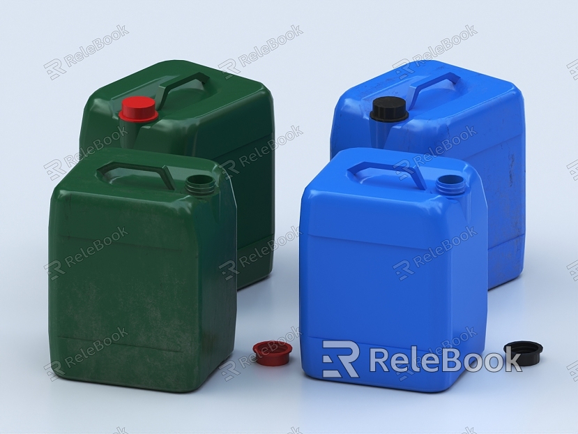 Plastic Bucket Plastic Container Plastic Tank Chemical Bucket Dye Bucket Pigment Bucket Waste Bucket Oil Bucket model