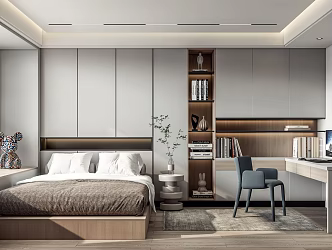 Modern Tatami Bedroom 3d model