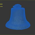 Antique Bronze Bell With Green Patina Vintage Design Home Decor Accent Piece