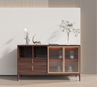 New Chinese Sideboard Side Cabinet 3d model