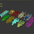 Assorted Colorful Miniature Toy Cars With Various Types And Designs Collection