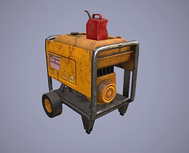Modern Industrial Generator Modern Equipment Machinery Industrial Generator Factory Old Engine 3d model