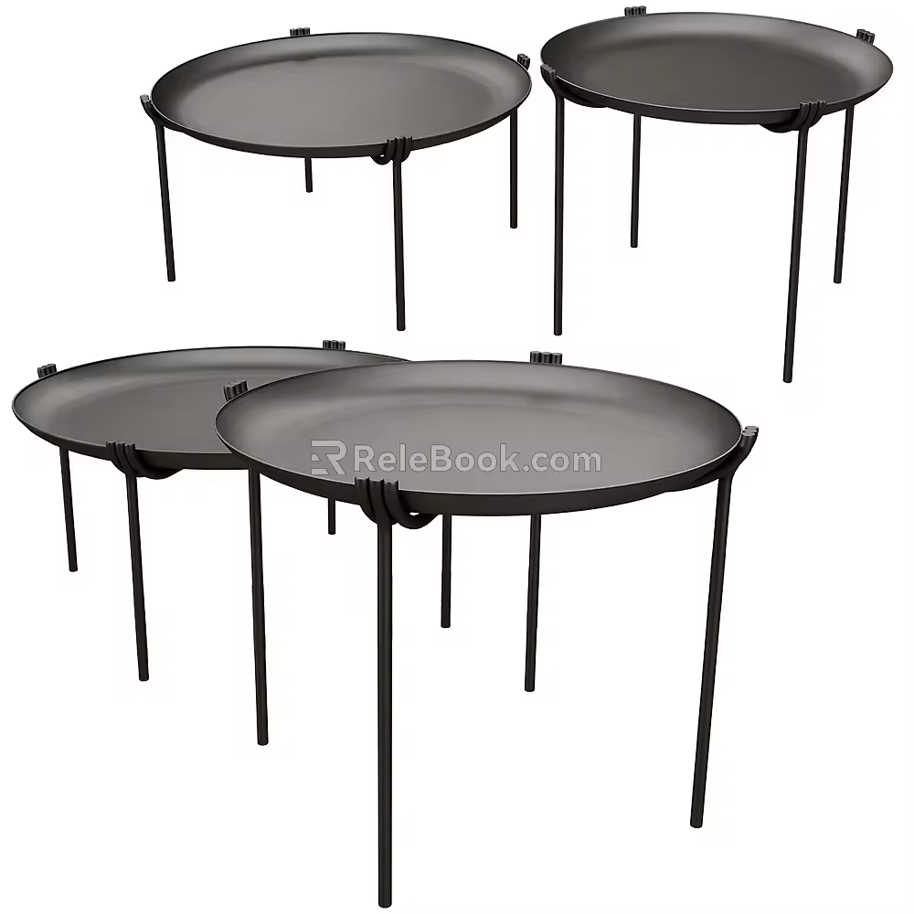 Geo Metal Round Several 18 3d model