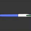 Sleek Blue White And Green Pen Design With Shiny Body And Modern Cap