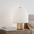 Dior Table Lamp Mushroom Table Lamp Books Bedside Table 3d model