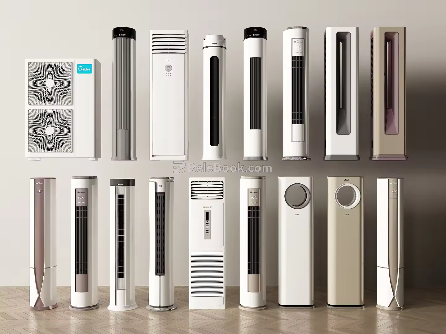 Modern Air Conditioning Vertical Air Conditioning Air Conditioning External Air Conditioning Cabinet Machine 3d model