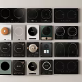 Induction cooker inlaid induction cooker 3d model