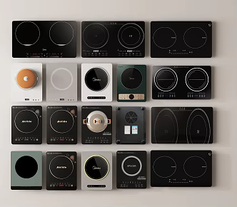 Induction cooker inlaid induction cooker 3d model