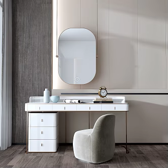 Light Luxury Dressing Table Dressing Table 3d model