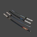 Japanese Knife 3d model