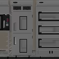Professional Commercial Kitchen Appliances With Microwave Oven Stacked Units And Glass Doors