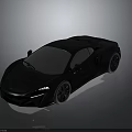 Black Sports Car With Sleek Body Modern Design And Alloy Wheels
