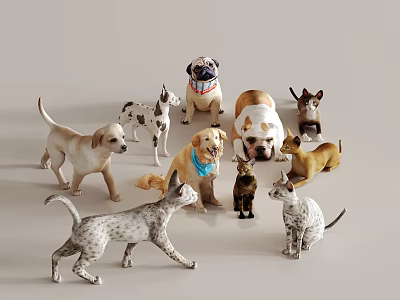 Realistic 3D Reptile Models Displaying Various Species 3d model