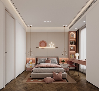 Girl's Bedroom 3d model