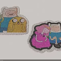 Colorful Cartoon Character Stickers with Adventure Time Inspired Designs and Vibrant Details