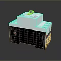 Electrical Circuit Breaker With White Black Housing Black Switch And Green Indicator