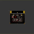 Open Black Case With Gold Trim Internal Devices And Red Tian Character