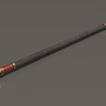 Gun pike halberd war halberd spear war spear ge game weapon cold weapon long handle weapon simple model low model low face several times era weapon 3d model