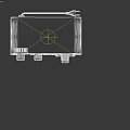Gray Electronic Control Device With Multiple Knobs Buttons And Interfaces