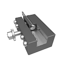 Heavy Duty Metal Bench Vice With Adjustable Screw And Clamping Jaws