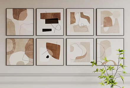 Decorative Hanging Painting 3d model
