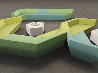 Modern Special-Shaped Sofa Special-Shaped Combination Sofa 3d model