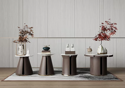 New Chinese style side several side several combination 3d model